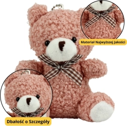 Ciondolo in peluche rosa Orsetto 8 cm