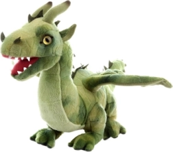 Drago di peluche verde 36 cm eco‑friendly