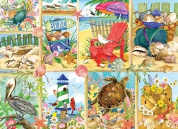 Puzzle Giorno sulla spiaggia 500 pezzi di Cobble Hill