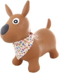 Cavallino saltellante Cagnolino con fazzoletto