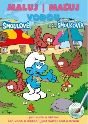 Album da colorare con acqua A5 – Puffi 15 × 21 cm