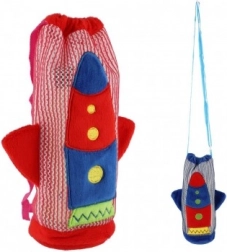 Custodia in peluche per bottiglia per bambini RAZZO, 12 × 22 cm