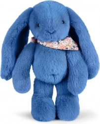 Coniglietto di peluche con sciarpa blu 35 cm