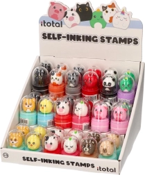 Timbro con adorabili animali – panda e capibara