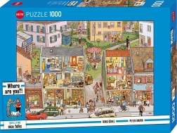 Puzzle HEYE Seek & Find: Case cittadine, 1000 pezzi