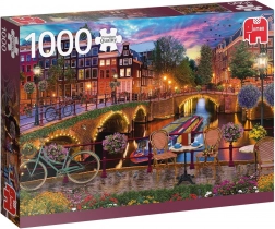 Puzzle JUMBO canali d'acqua di Amsterdam – 1000 pezzi