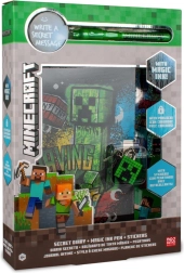 Minecraft diario segreto con penna UV magica e adesivi
