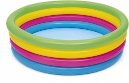 Piscina gonfiabile per bambini con anelli arcobaleno 157 × 46 cm BESTWAY