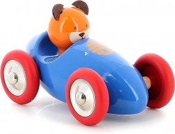 vilac macchinina da corsa in legno orsetto marcel