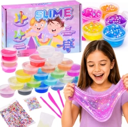 Set per la creazione di slime – 24 colori e accessori