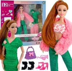 Woopie Royal bambola Emi 30 cm con 12 sorprese, vestitini e accessori