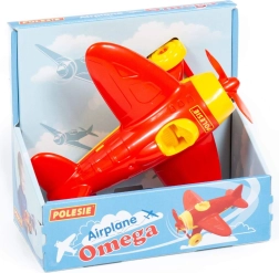 Aereo di plastica Omega per bambini Polesie – Rosso