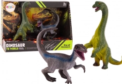 Set di statuine di dinosauri – brachiosauro e velociraptor (2 pz)