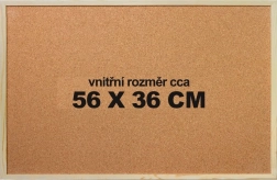 Sottopiano in sughero per puzzle 56 × 36 cm con cornice