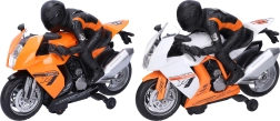 Moto da corsa con pilota 28 cm con luce e suono