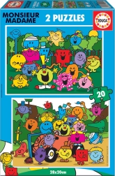 Puzzle EDUCA Monsieur Madame 2×20 pezzi