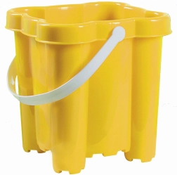 Androni secchio castello con 4 torri, altezza 20 cm – giallo