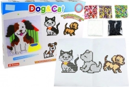 set di perline termoadesive cane e gatto 6000 pz