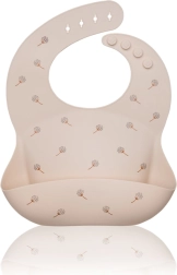 Petite&Mars bavaglino in silicone Sam Beige Dandelion