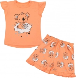 Pigiama estivo per bambini con koala New Baby Dream, salmone