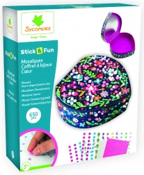 Stick & Fun - Cofanetto portagioie a forma di cuore