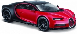Modello auto Bugatti Chiron Sport nero-rosso