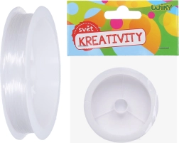 Filo di nylon trasparente per perline 0,6 mm, 14 m