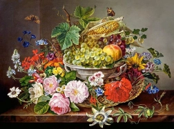 Puzzle natura morta con fiori e frutta 2000 pezzi Castorland
