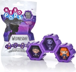 Wednesday nano pods – mini figure da collezione in capsule esagonali