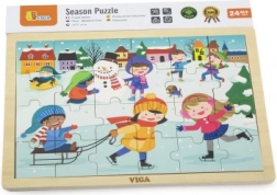 Puzzle in legno inverno 24 pezzi