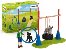 Schleich Farm World parco giochi per cani e set agility