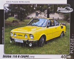 Puzzle per bambini Škoda 110 R Coupé 1974 – 40 pezzi