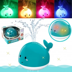 Giocattolo d'acqua Woopie Balena Luminosa per il bagno blu