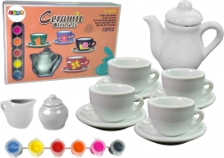 Set da tè in porcellana da dipingere fai-da-te
