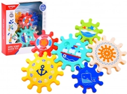 Ingranaggi colorati per l'acqua
