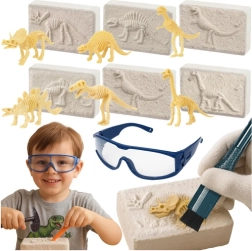 KRUZZEL scavi di dinosauri 6 in 1 – set paleontologico