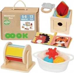 box educativo montessori 6in1 per neonati 5–6 mesi WOOPIE