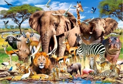 Puzzle 260 pezzi Animali della Savana