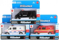 Macchinina di soccorso in metallo a ruota libera