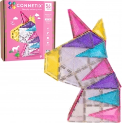 Costruzioni magnetiche CONNETIX Glitter Unicorn Pack 56 pezzi