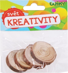 Dischetti di legno 3–4 cm, set da 4 pezzi