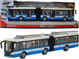 Filobus snodato 1:16 blu‑bianco