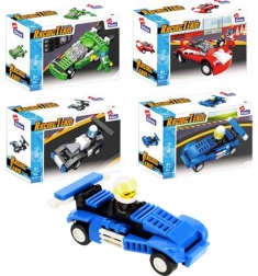 Set di costruzione auto da corsa con pilota