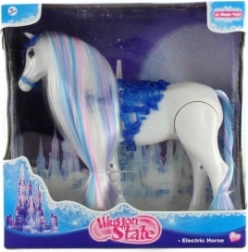 Cavallo di plastica camminante con suoni