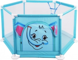 box giochi per bambini elefantino con palline e canestro