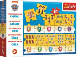 Puzzle educativo Numeri Paw Patrol 20 pezzi
