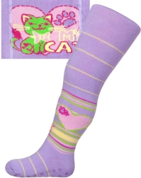 Collant in cotone con ABS New Baby viola My Cat 104