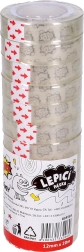 Nastro adesivo trasparente 12 mm x 20 m, 12 pezzi