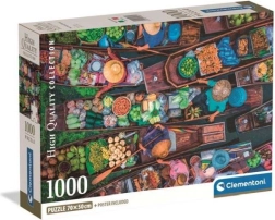 Puzzle Clementoni Mercato galleggiante thailandese da 1000 pezzi