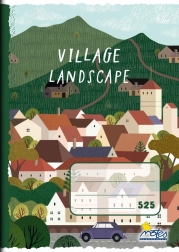 Quaderno scolastico A5 quadretti 5 × 5 mm Villaggio, 20 fogli